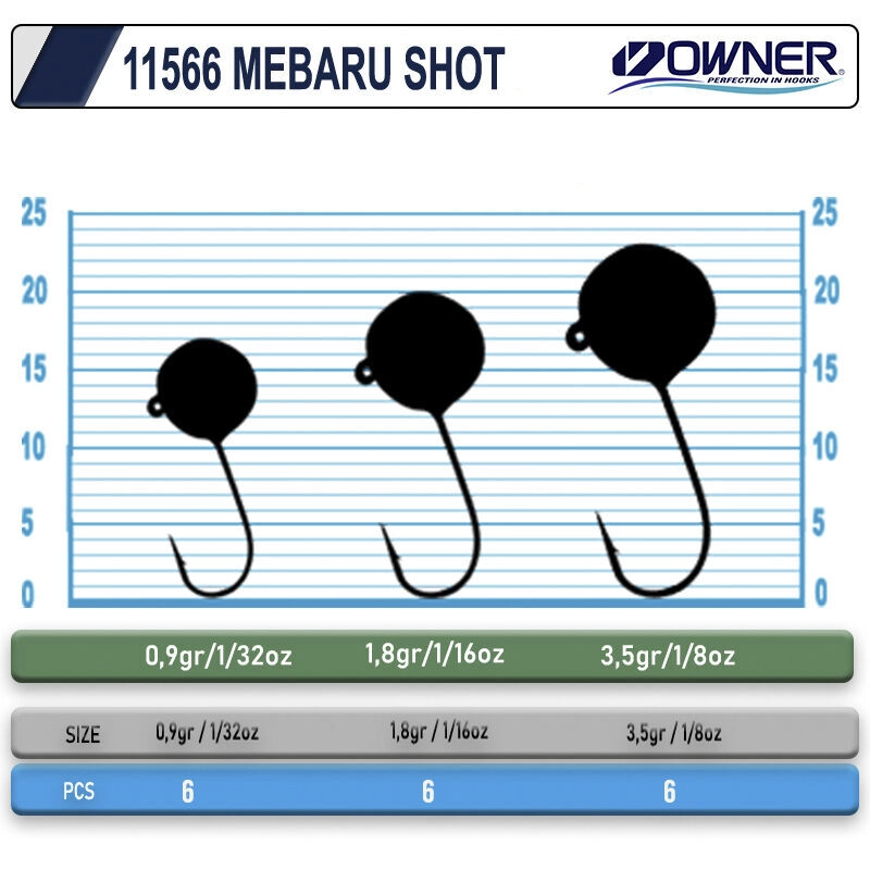 Cultiva 11566 Mebaru Shot | Keskin Uçlu LRF Jighead - LrfDükkanı.com