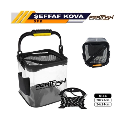 Portfish%20Şeffaf%20Katlanabilir%20Balık%20Kovası