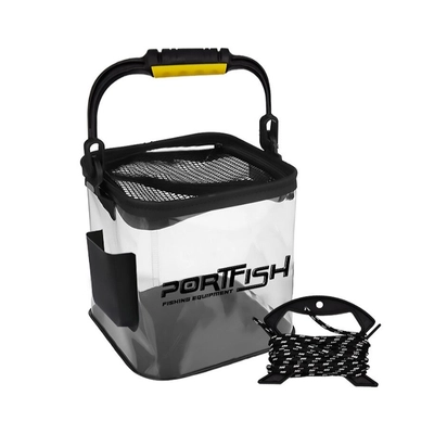 Portfish%20Şeffaf%20Katlanabilir%20Balık%20Kovası