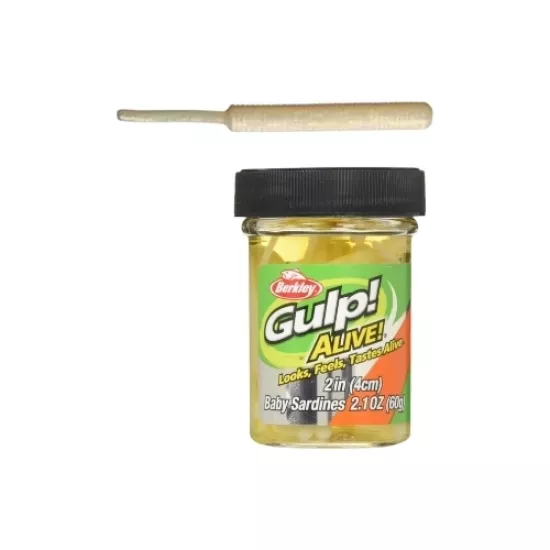 Berkley Gulp! Alive!® Baby Sardine Glow – LRF Silikon Yem