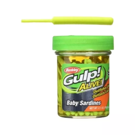 Berkley Gulp Alive Baby Sardine | Chartreuse - Lrf Silikon Yem