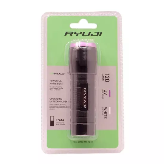 Ryuji 120 Lümen Beyaz + UV Işıklı El Feneri | LRF Dükkanı